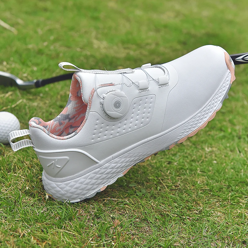 

Professional Female Golfer Athletic Training Shoes Quick Lacing Women Sport Golfing Sneakers Comfortable Jogging Shoes Girls