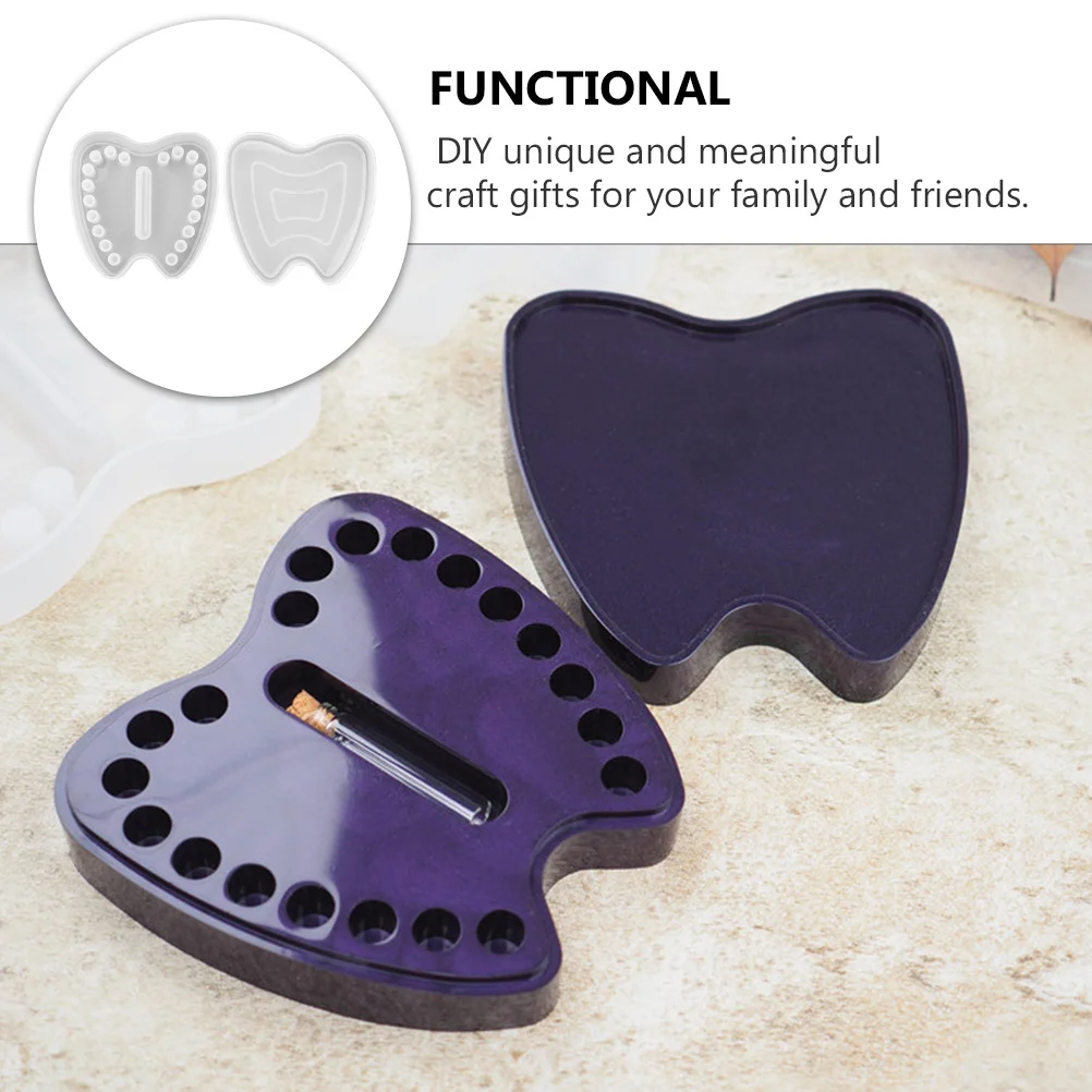 1 مجموعة Lanugo قالب الغذاء الصف سيليكون بسط مقاومة للحرارة سهلة الإصدار DIY بها بنفسك مجوهرات تخزين الحاويات مجموعة قوالب