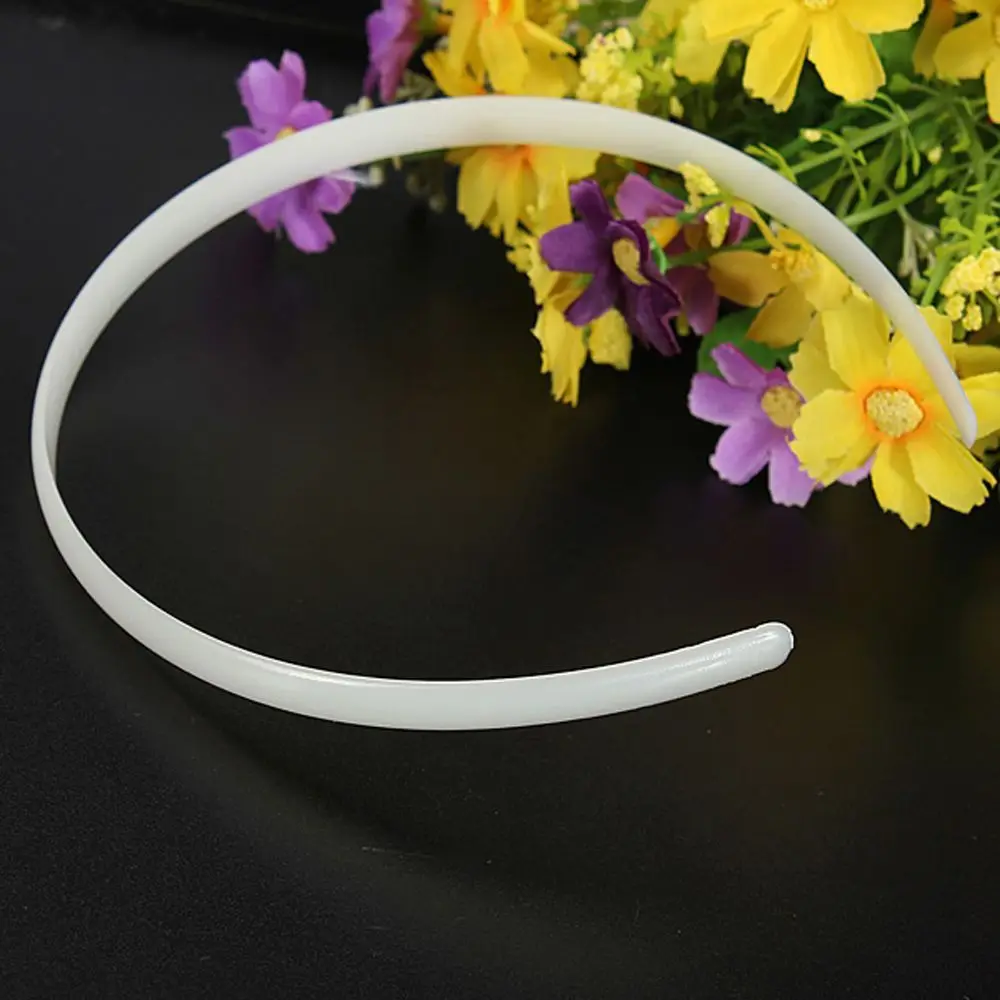 

DIY Tool White Fashion Plastic Hair Band Headband Girl Hair Accessories No Teeth Hairband Plain Lady