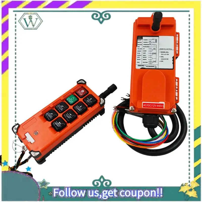 

A28Q-F21-E1B AC 220V Wireless Industrial Remote Control Switch Is Suitable For Crane Control Crane