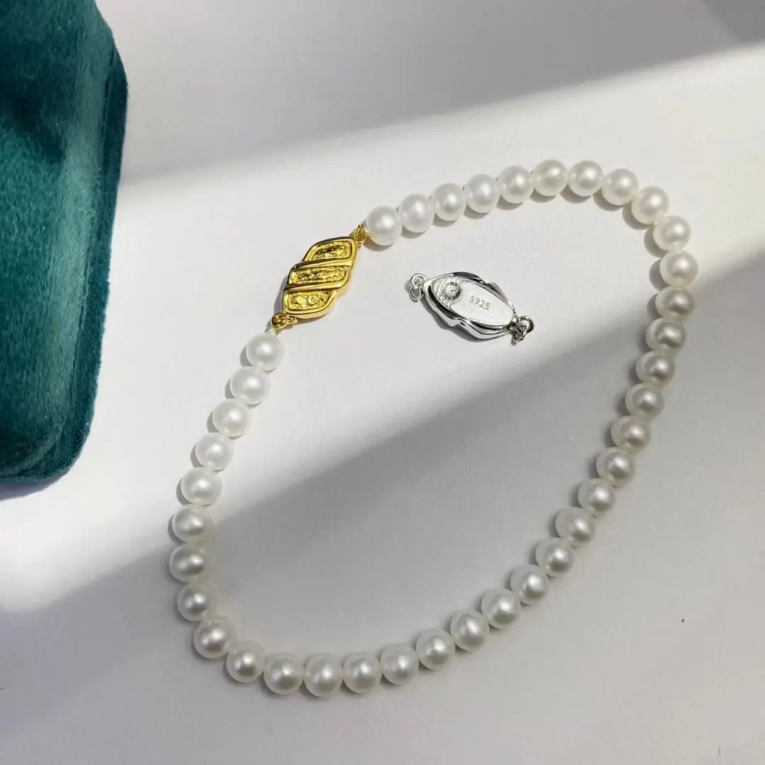 Wholesale DIY S925 Sterling Silver Clasp Necklace Bracelet Clasp Hook Accessories for 5-10mm Pearls 5pcs/lot