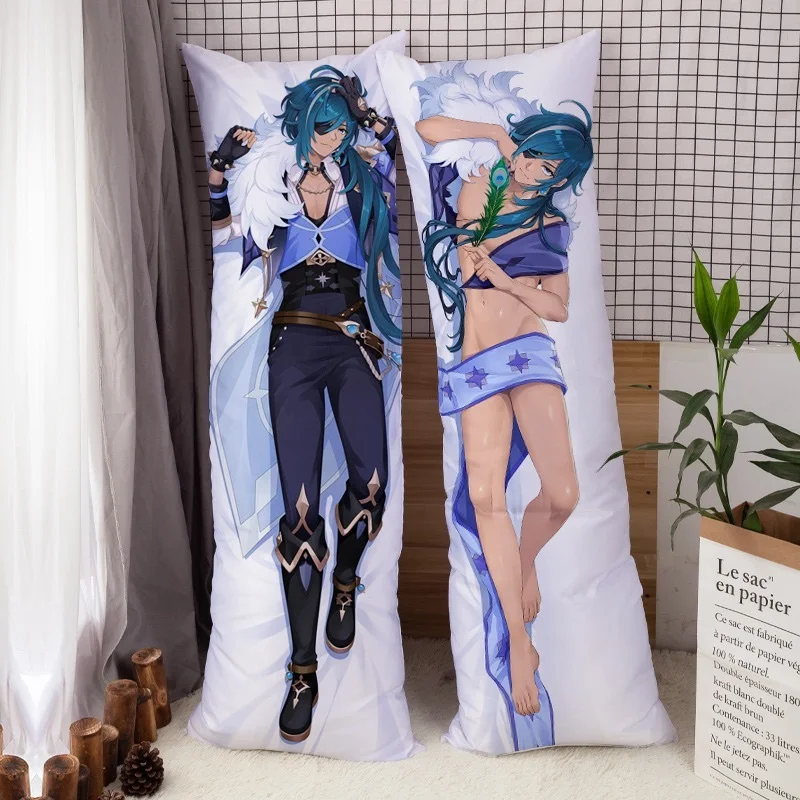 

2D Genshin Impact Dakimakura Handsome Kaeya Xiao Cover Hing Body Pillow Japan Anime Game Pillowcase Otaku Pilow 150X50