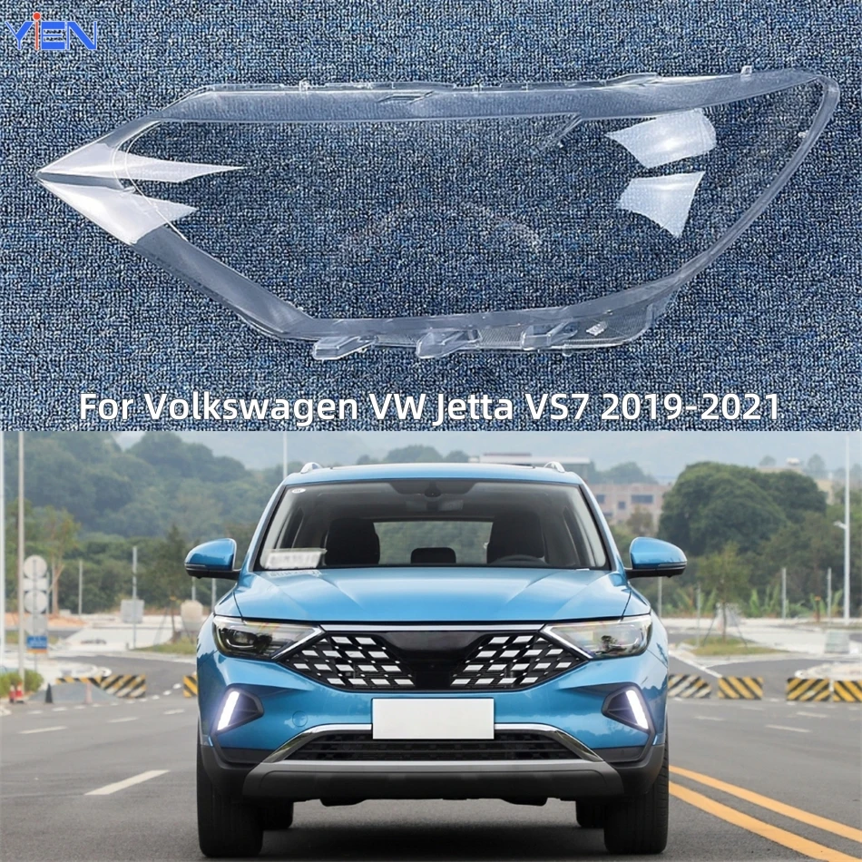 

For Volkswagen VW Jetta VS7 2019 2020 2021 Car Accessories Lights Cover Headlamp Car Front Headlight Lens Cover Lights Shell