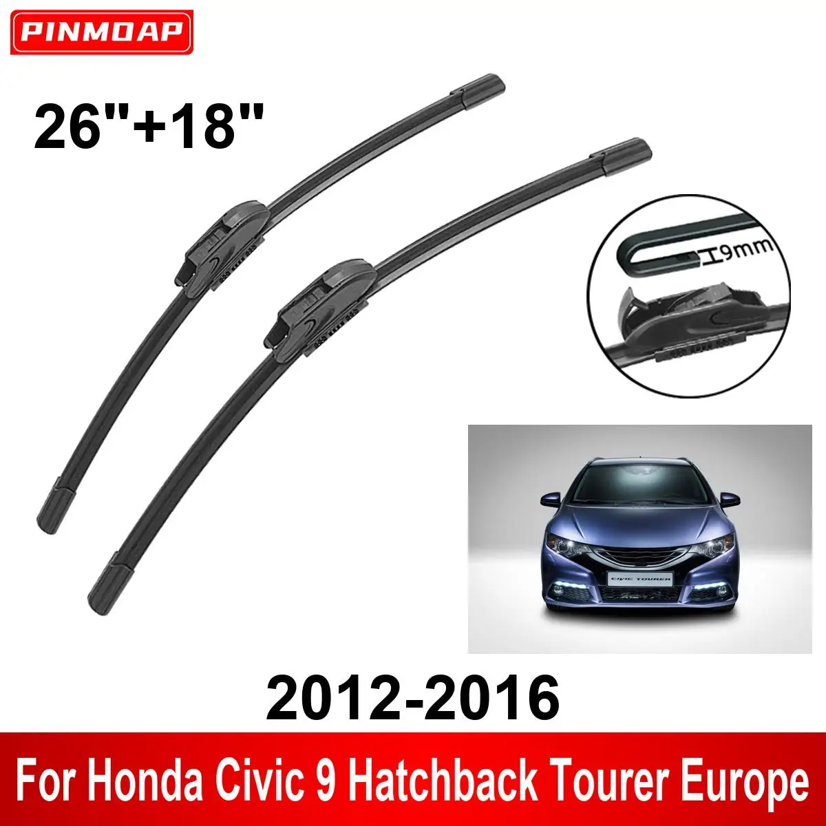 

Щетки стеклоочистителя передние и задние для Honda Civic 9, 2012-2016 дюйма, 2016
