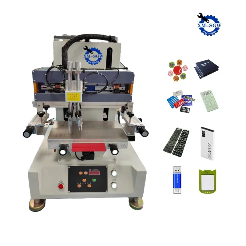 

Mini Desktop Flat Screen Printer Small Size Desk Top Print Silk Screen Printing Machine For Industrial Parts