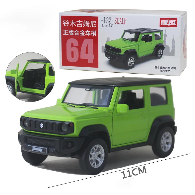 

1:32 Suzuki Jimny SUV, легкосплавный автомобиль, литье под давлением и игрушечный транспорт, модель автомобиля, миниатюрная масштабная модель автомобиля для детей