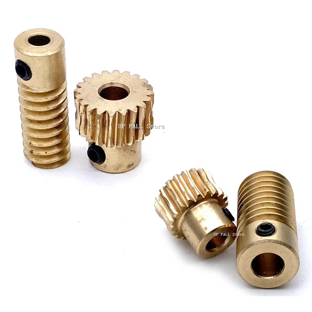 

0.5M 20T 1:20 Copper Worm Gear Set Combination matching 3/4/5/6mm