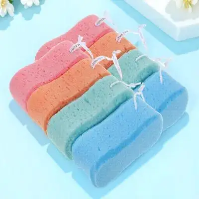 Esponja de banho para banho, 8 peças, esponjas para banho, espuma rica, massagem, esfoliação da pele, remoção de células mortas, alívio da fadiga, banho