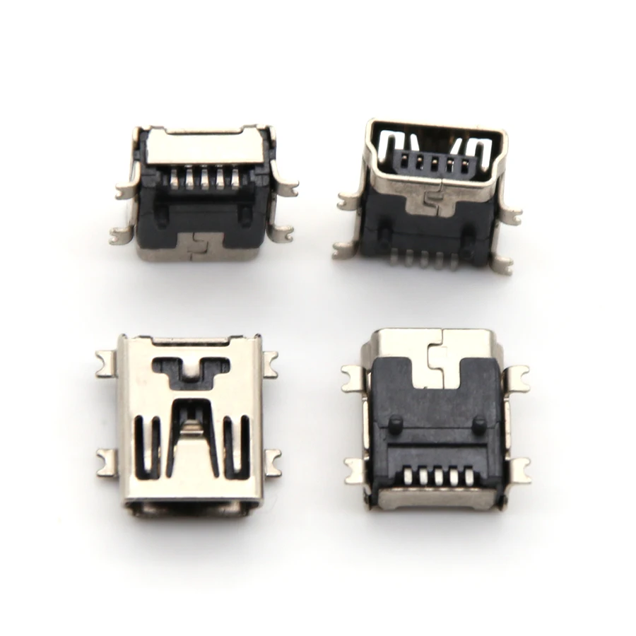 10PCS Mini USB SMD 5 Pin Female Mini B Socket Connector Plug