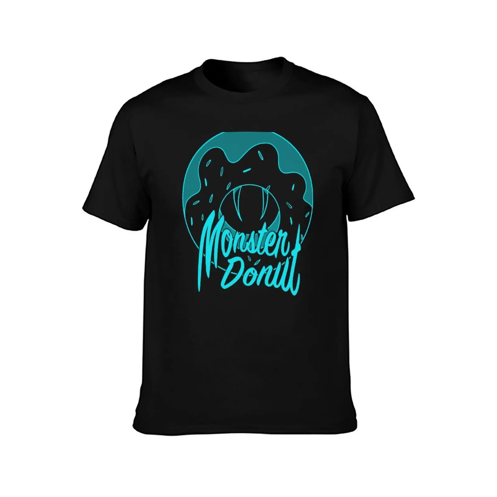MONSTER DONUT (BLUE) T-Shirt Holiday Simple Tee Shirt T-Shirt