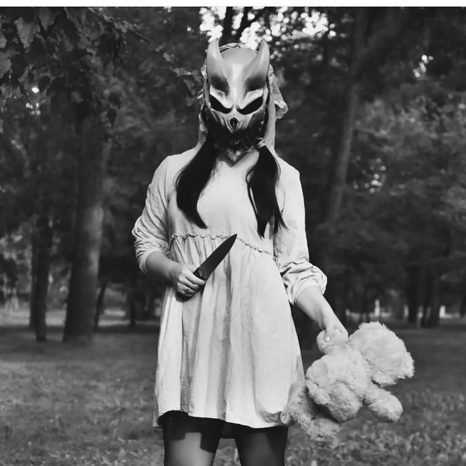 Maska na Halloween 2025 Nowa Maska Cosplay na Halloween Gumowa Maska na Twarz Mordy Kid Of Darkness Maski Lateksowe Straszne Stroje