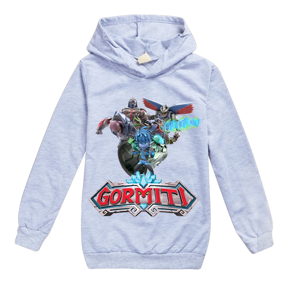 2-15Y Hot Game Gormiti Hoodie Girls Casual Coat Kids Hoodies Spring Autumn Toddler Boys Sweatshirt Clothes Baby Children Outwear