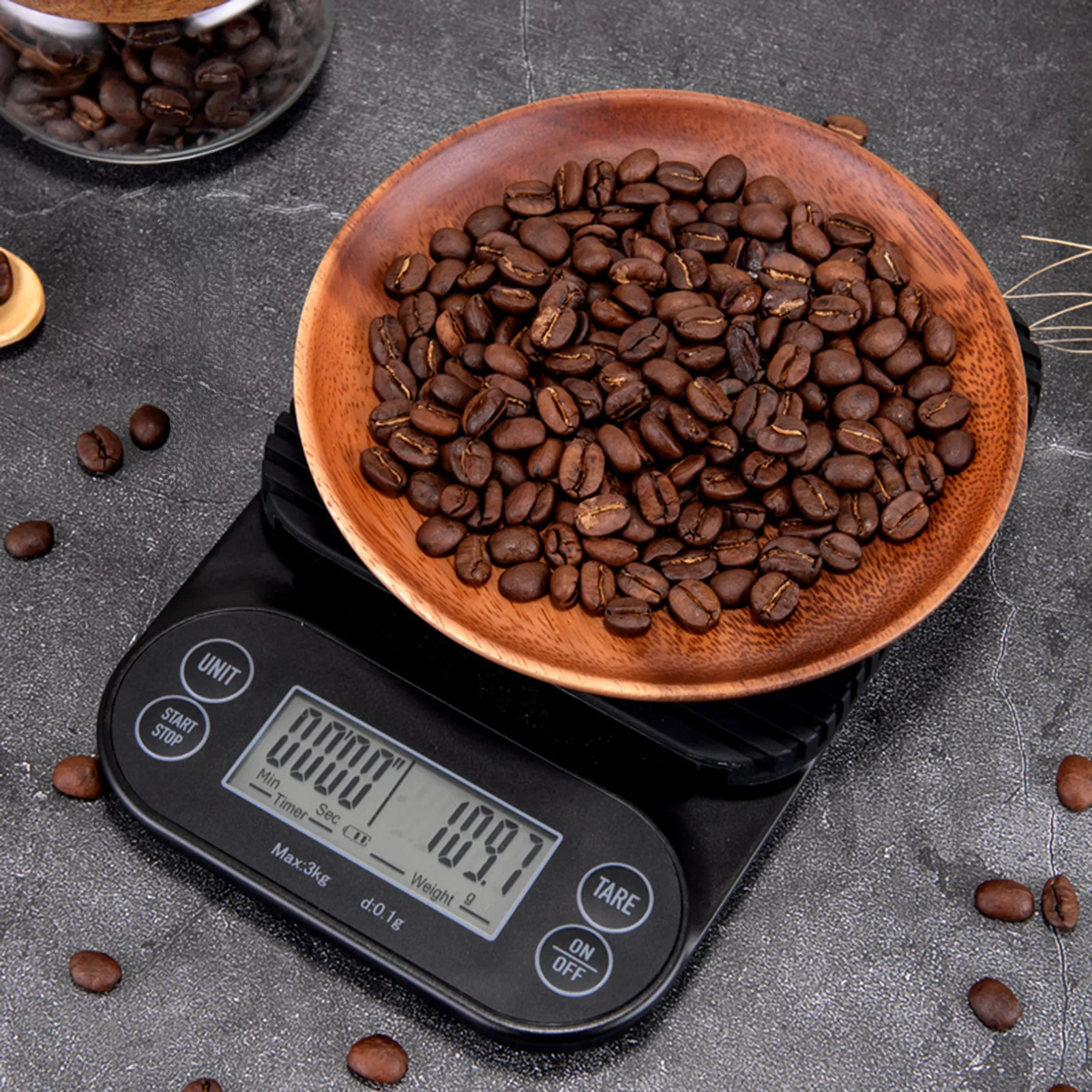 

0.1g Precision Coffee Scale with Timer Portable Digital Kitchen Weighing for Espresso Brewing and Baking Measuring Tools