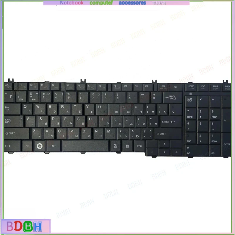 Nuevo teclado ruso para portátil Toshiba Satellite NSK-TN0SV NSK-TN0SC NSK-TN0GV NSK-TN0SV 01 TN0GQ01, color negro, RU