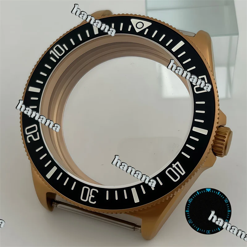 40mm Silver Rose Gold Watch Case Cylindrical sapphire Glass Fit NH34 NH35 NH36 NH70 NH71 NH72 ETA 2824 PT5000 Automatic Movement image 3