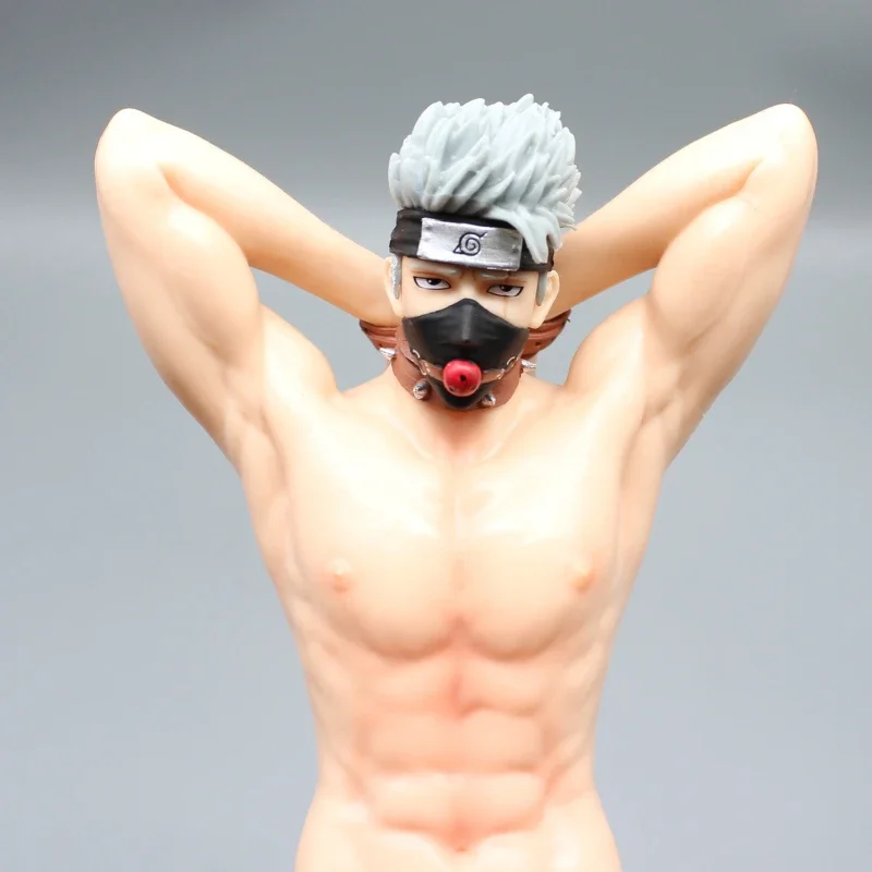 NSFW Hatake Kakashi Hentai Figure Kakashi Kneeling Sexy nude Mens Gay Men Figure PVC Action Figure Toy Adults Collection Model