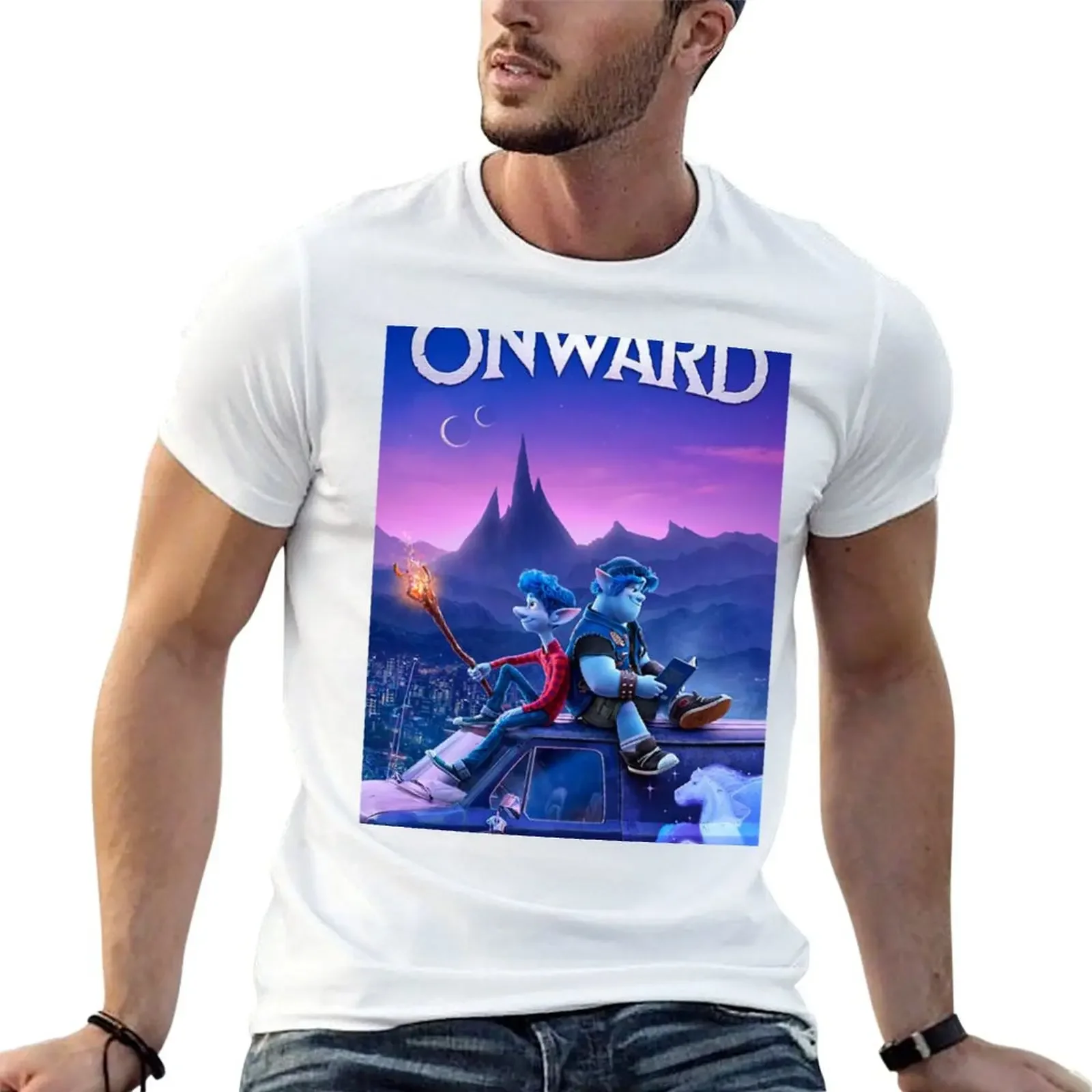 ONWARD T-Shirt graphic shirts vintage anime shirt mens t shirts