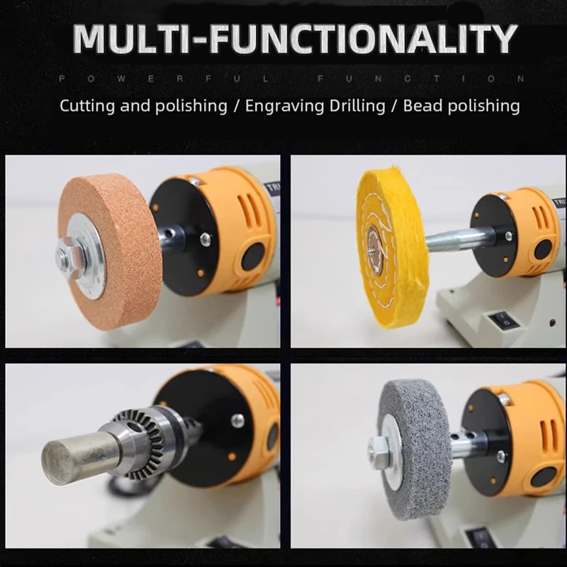 Mini Bench Grinder Multifunctional Electric Woodworking Jade Cutting And Polishing Machine Engraving Grinder Grinding tool