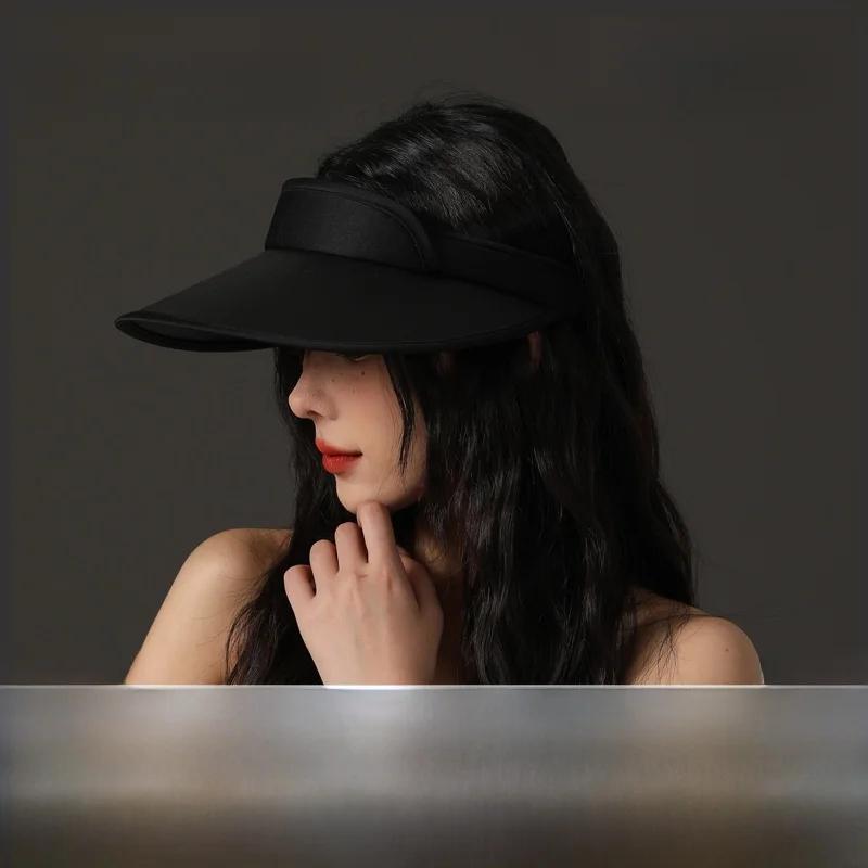 

Sun Protection Wide Brim Empty Top Hat Summer Anti-Uv Hat Fashionable Outdoor Cap Large Brim Hat Sunshade Cap Home Daily Use