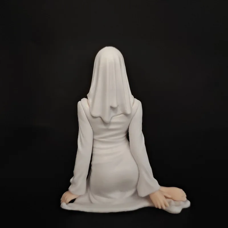 Série White Ghost Girl: Saia de Sereia, Figura de Menina Bonita, Ornamento para Mesa e Carro, Decoração de Chassi, Brinquedos por Atacado, Presente Co