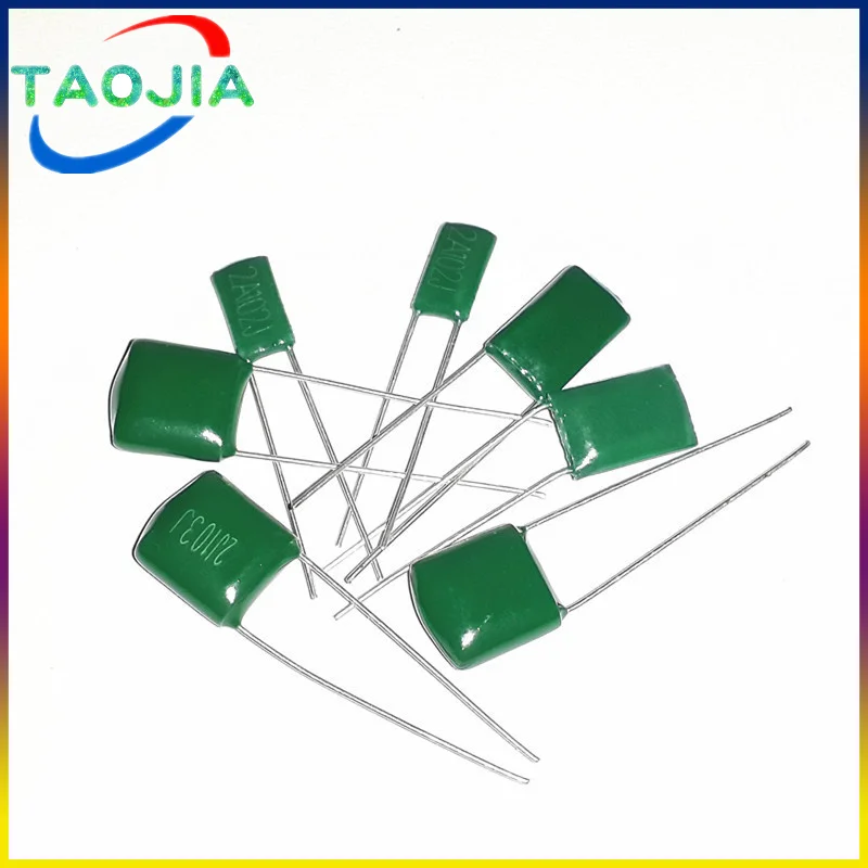 50pcs Polyester film capacitor 100V 1nF 1.5nF 2.2nF 100nF 2A471J 2A102J 2A152J 2A222J 2A392J 2A332J 2A472J 2A103J 2A473J 2A104J