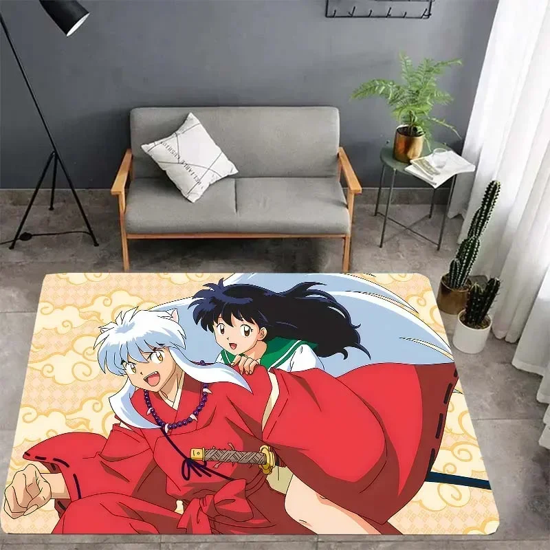 Inuyasha carpet, living room bedroom housewares, children's room baby mats, garden lawn mats, kitchen carpet, Christmas gifts