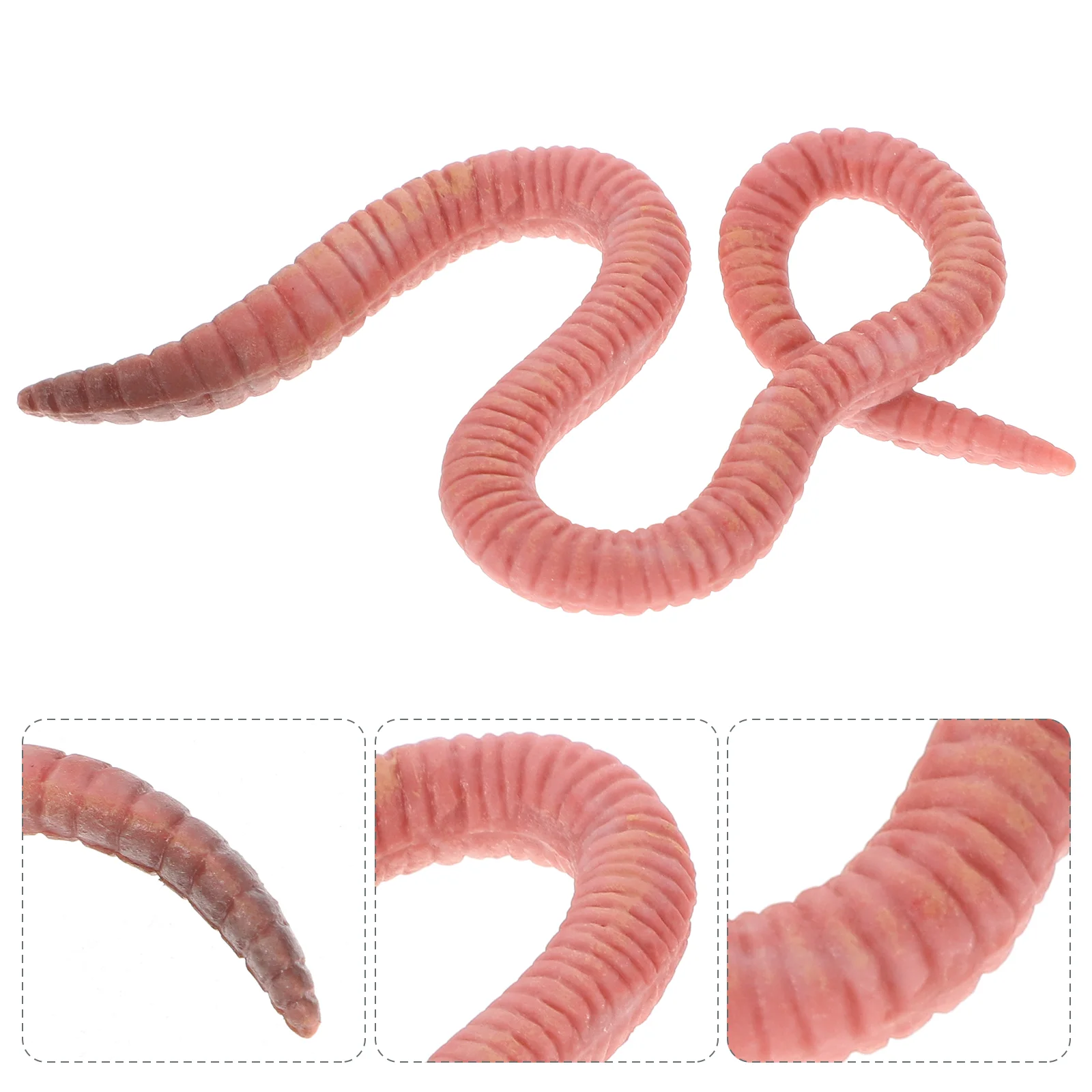 

Earthworm Model Toy Insect Lifelike Simulation Plastic Figurines Animal Fake Artificial Ornament