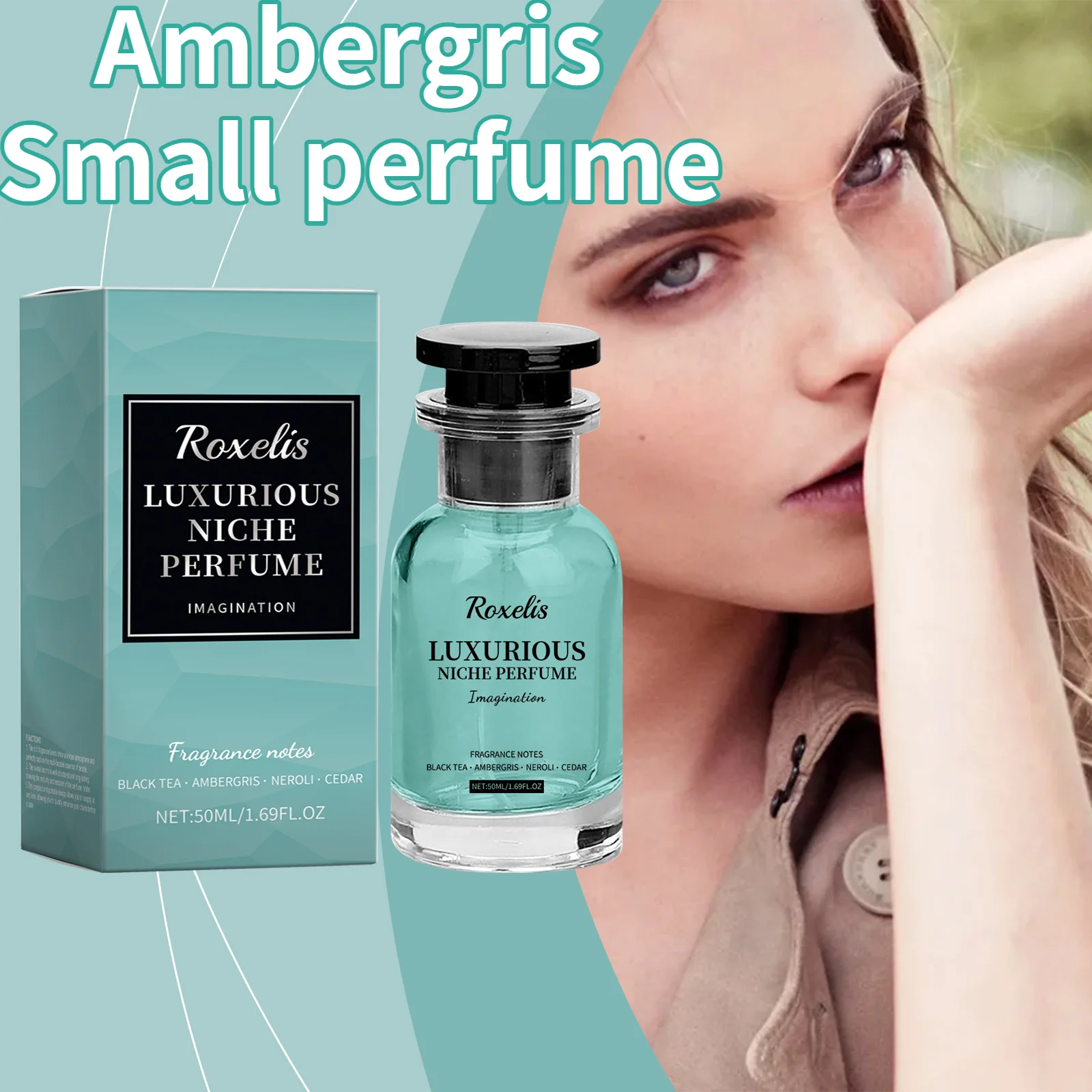 

Ambergris Small Perfume Mild Ingredients Natural And Elegant Lasting Fragrance Unique Charm Hormone Fragrance Men's Perfume 50ml