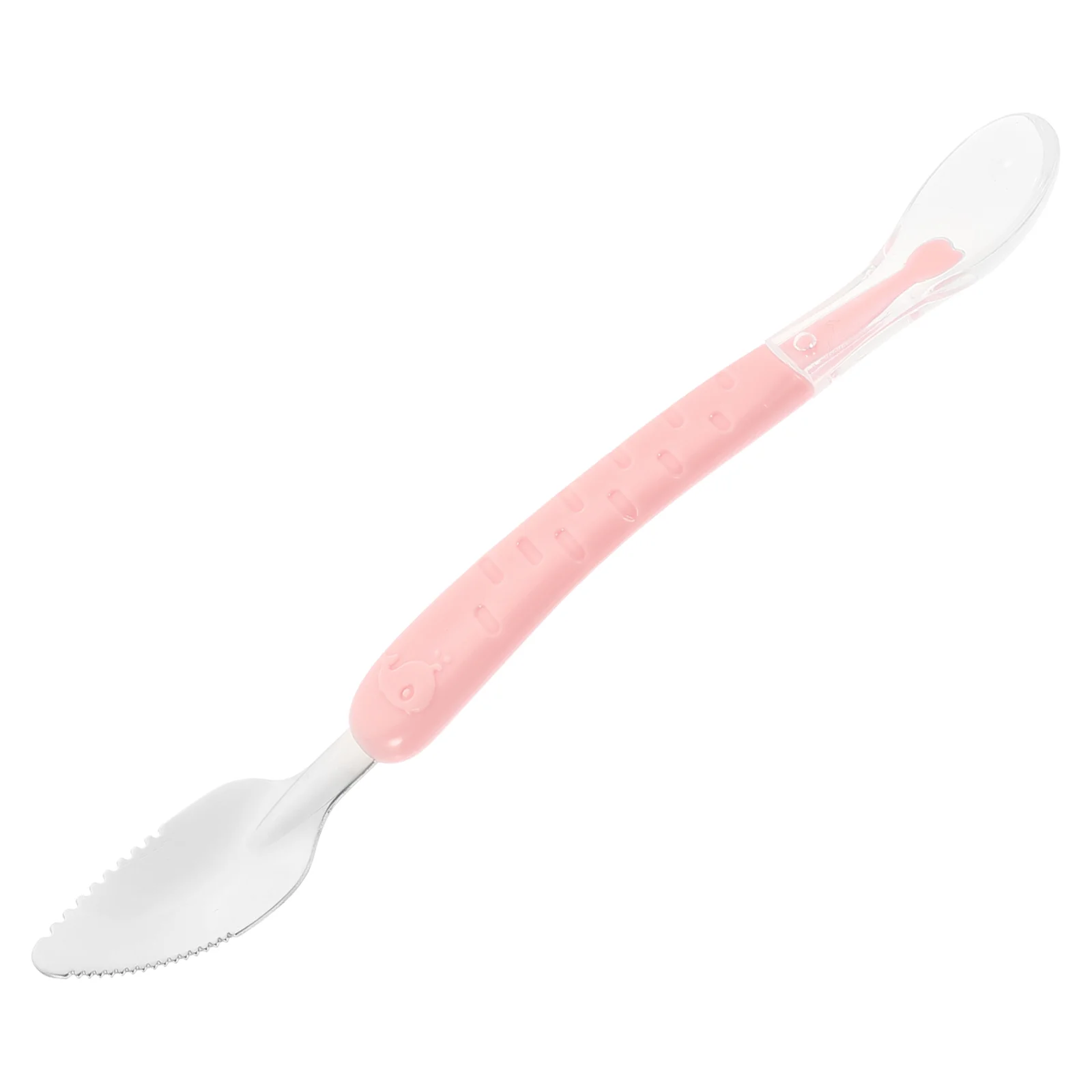 

Baby Spoons Stainless Steel Scraper Fruit Spatula 2200X300X130CM Scoops Multipurpose Pink Scraping Toddler