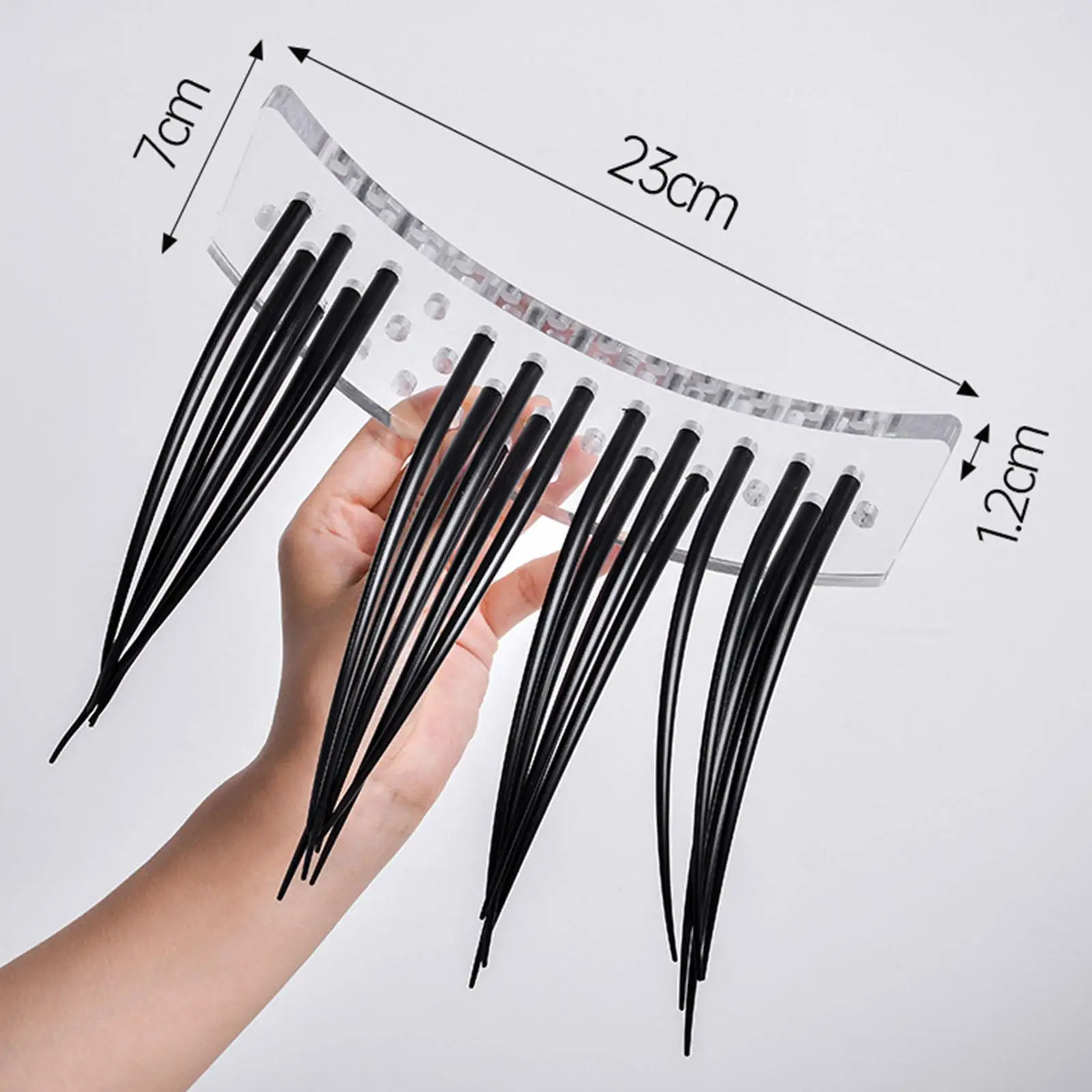 

Eyelash Teaching Model Eyelash Extension Training Accessory Tool Makeup Large False Eye Lashes Demonstration Tools for Salon