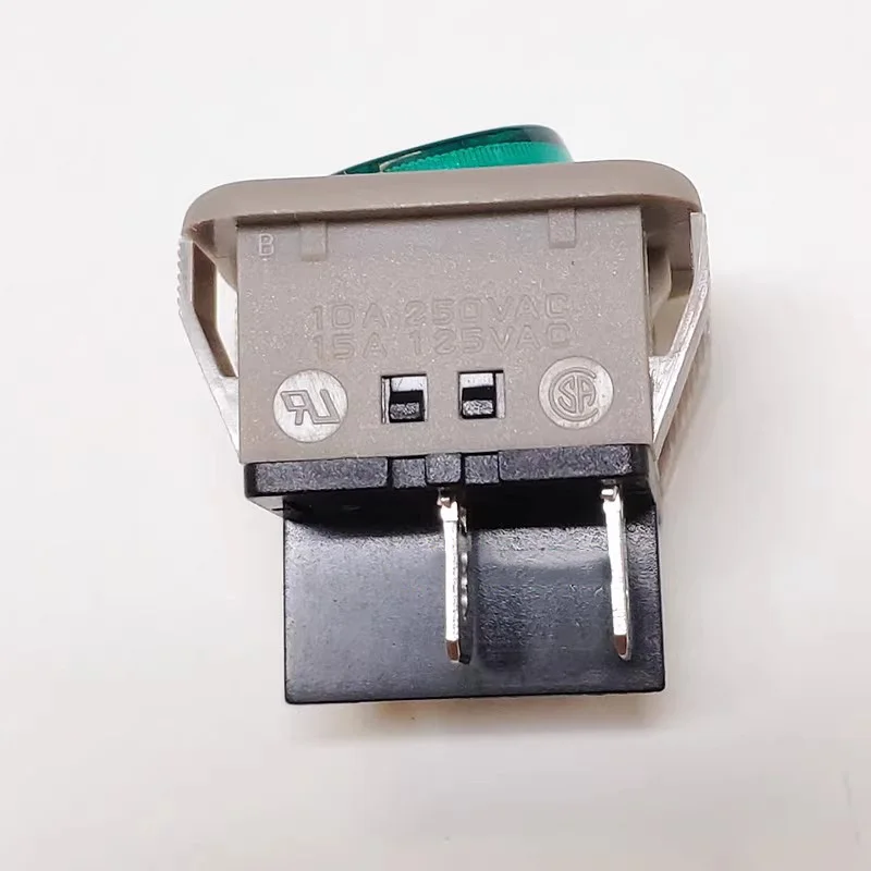 1~5PCS/LOT R2 Medical Ship-shaped Lever-type Switch for High Current 15A Four-pin Circular Green Light R21-22C-36