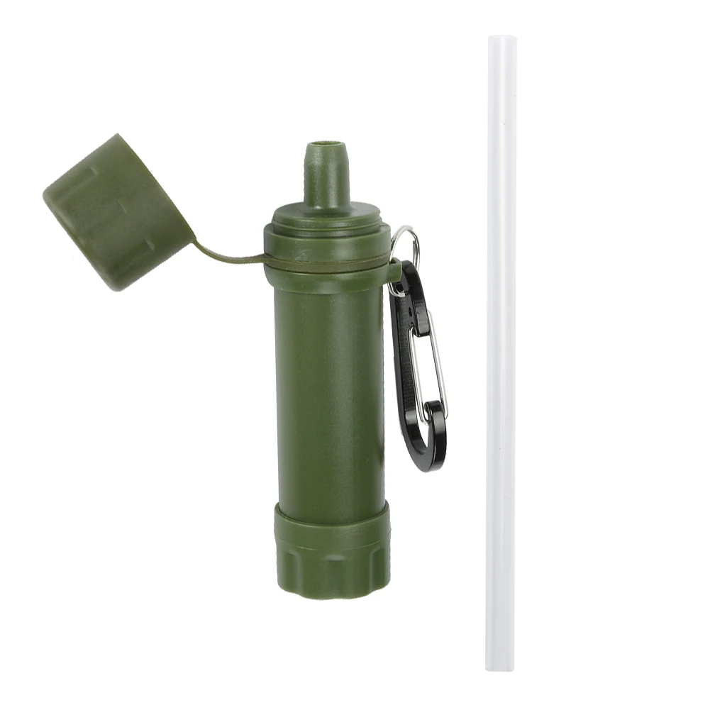 Water Filter Outdoor Personal Drinking Filter Portable Camping Emergency Gear Water Purifier for Hiking Trekking Travel