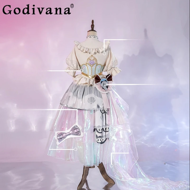 Damski Słodki Zestaw Sukienki w Japońskim Stylu z Kokardą Słodka Dziewczyna Lolita Cos Outifits Ubrania Garnitur Kawaii Krótki Rękaw Kostium Cosplay