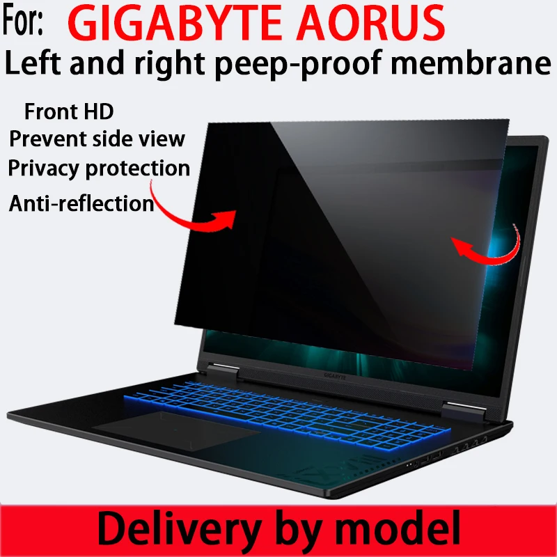

Для 18/16 дюймов GIGABYTE GAMING A18 A16 анти-подглядывающая пленка AORUS MASTER 18/AERO X16/17X пленка для конфиденциальности ноутбука