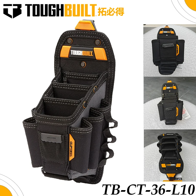 ToughBuilt TB-CT-36-L10 ClipTech Drill Holster, Heavy Duty Detachable Impact Driver Tool Belt Pouch Holder