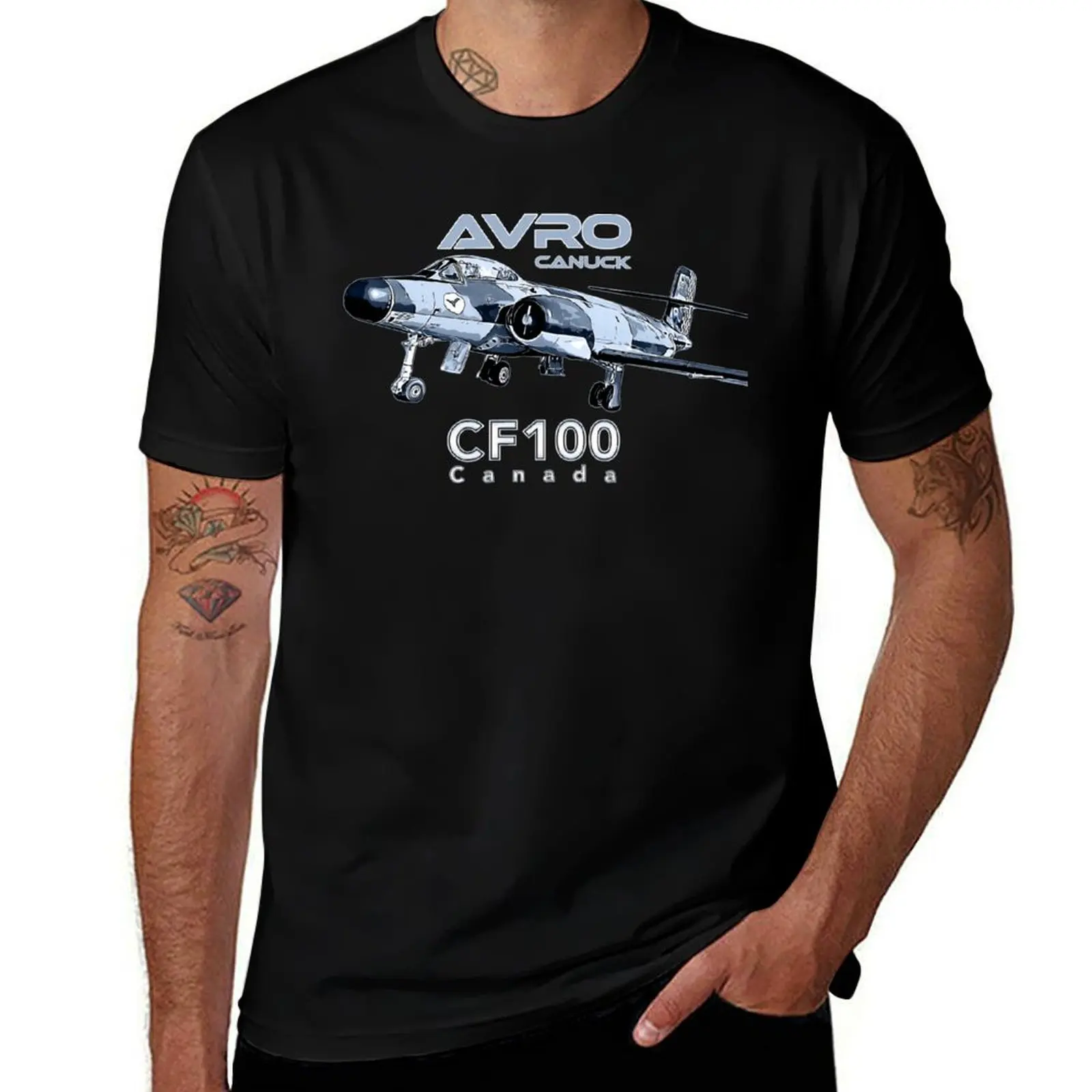 

Avro Canuck Canada CF100 Vintage Military Aircraft T-Shirt man clothes Anime t-shirt graphic tee shirt men clothes