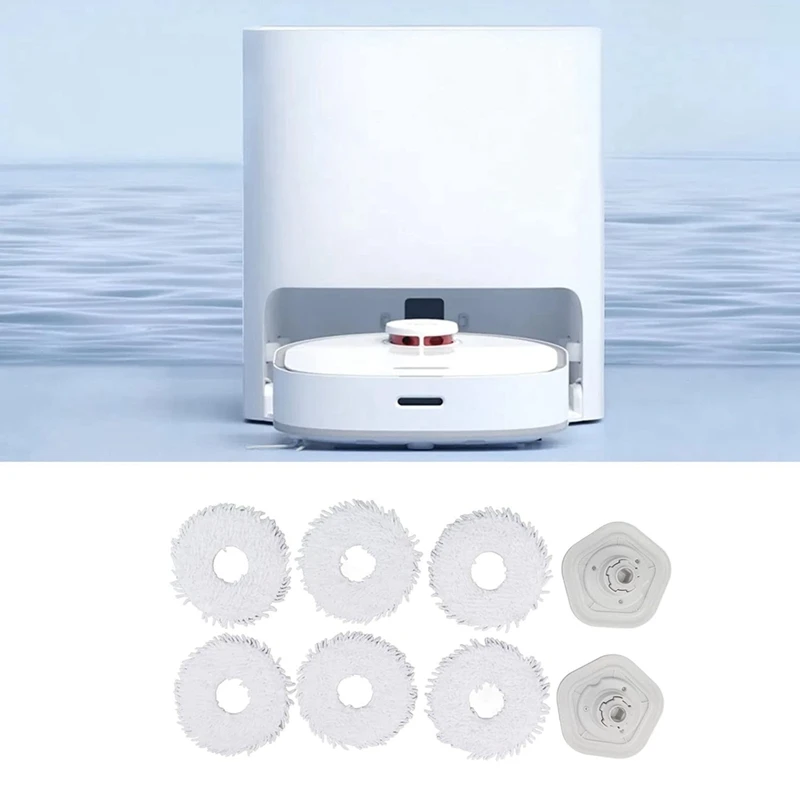 Mop Pano para Aspirador, Esfregando Almofadas de Substituição, Suporte para Dreame Bot W10, W10 Pro, Robô Varrendo, Peças De Reposição