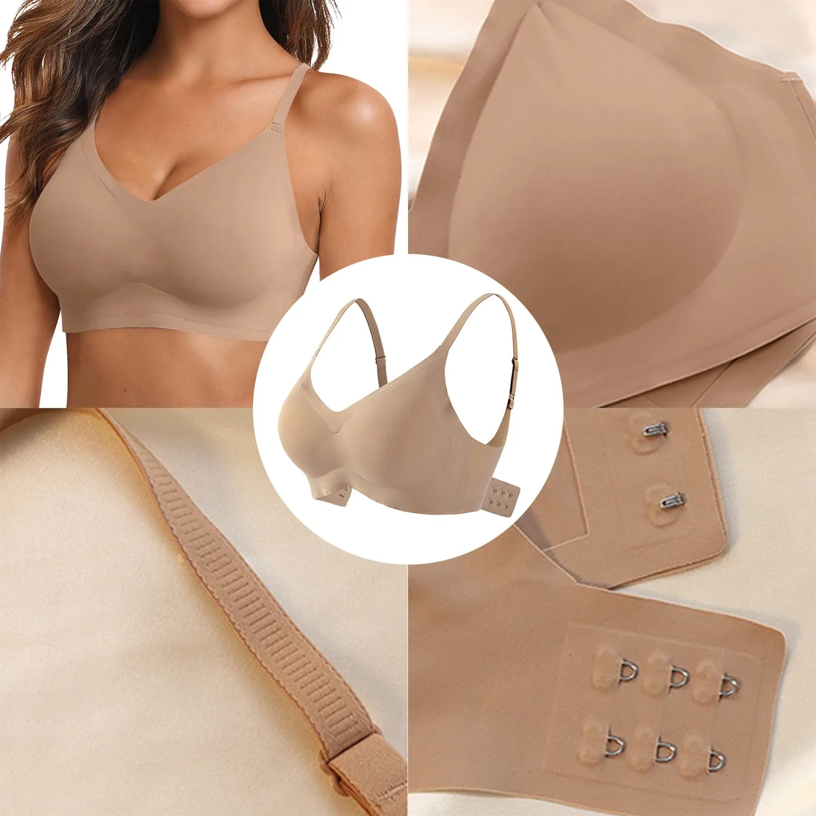 Obral besar Bra Push Up tanpa kawat potongan Laser musim panas Bra Crop Top dasar visor wanita bantalan Bra tanpa kelim Ice Silk