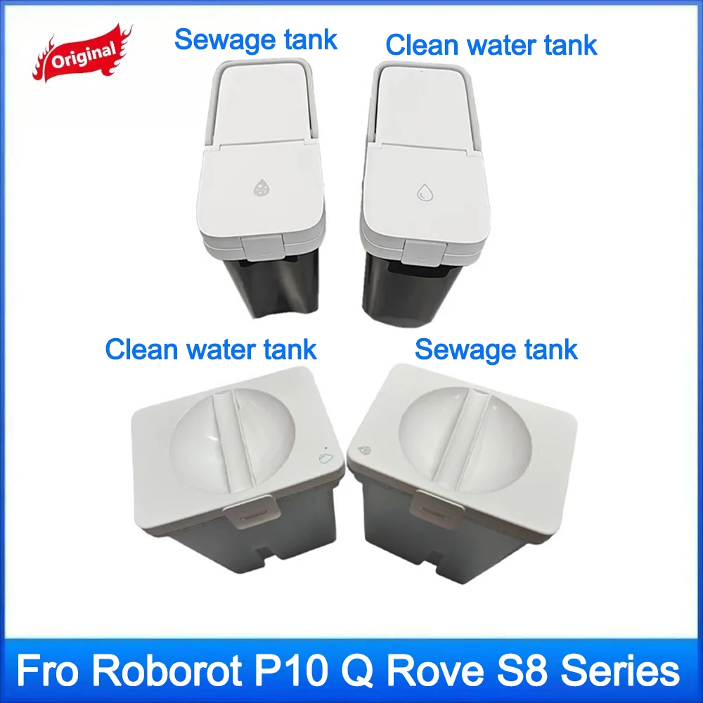 Original Clean Water Tank Sewage Tank Accessories Fro Roborock S8Pro Ultra S8 Plus P10 Q Rove A7400RR Vacuum Cleaner Accessories