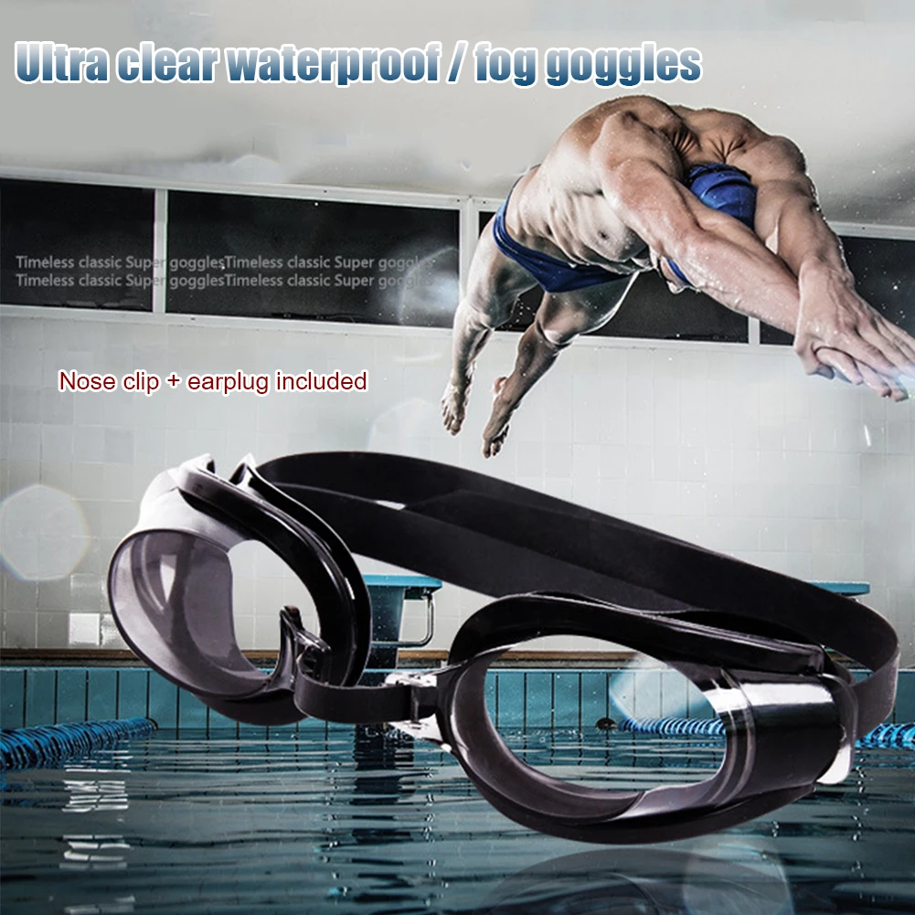 Adult Swimming Goggles No Leaking Anti Fog Full Protection Pool Goggles Waterproof Clear Vision for Women Men