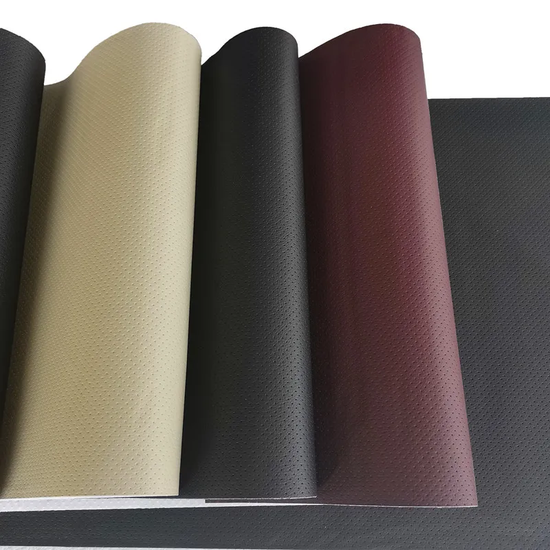 Self-Adhesive Faux Leather Repair Patch Breathable Perforated Leather Repair Sticker for Furniture Sofas Car Seats Office Chairs