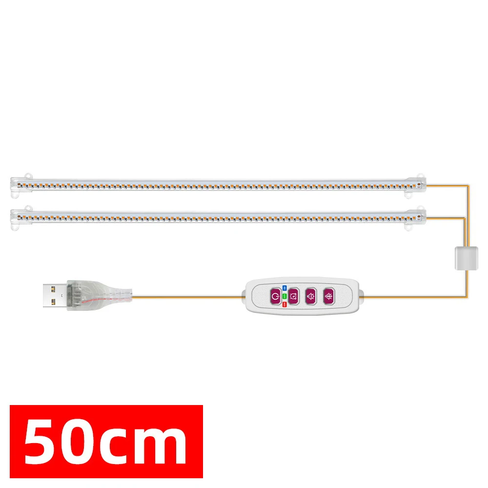 1/2/3/4Head Led Grow Light Strip Buis Kamerplant Usb Volledige Spectrum Phyto Lamp dimbare Timer Zaailingen Vegs Bloem Groeien Lamp