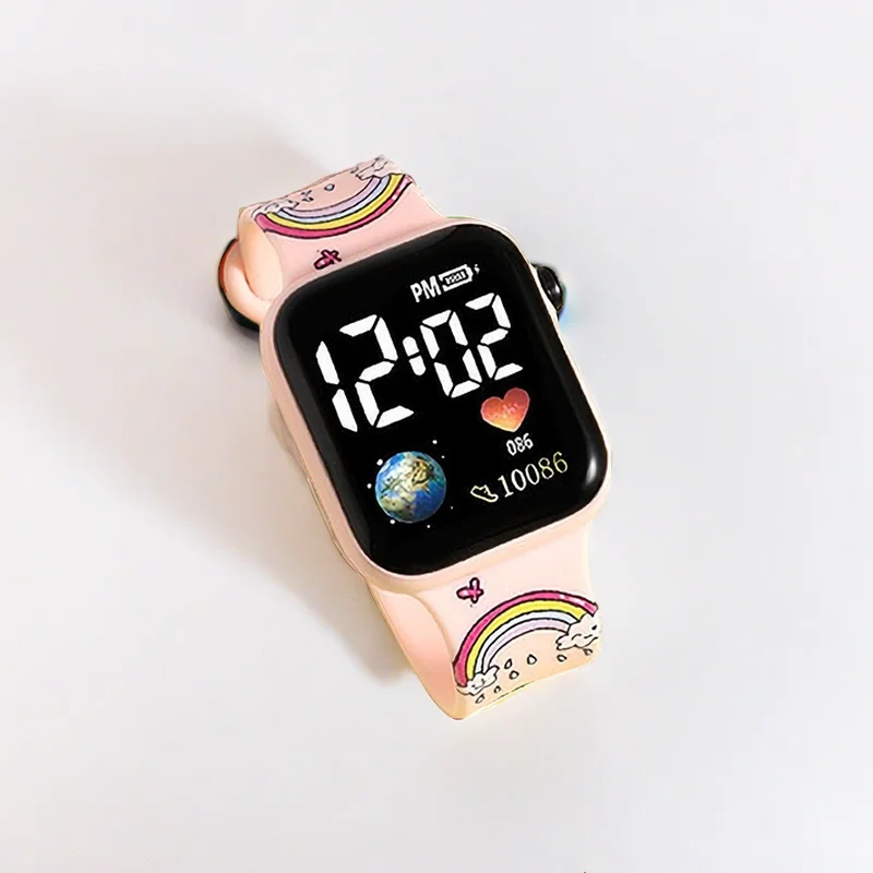 Nieuwe Stitch Kinderen Horloges Meisjes Reloj Inteligente Para Niños Niña Reloj Hello Kitty Digitale Horloge Vrouwen Relógio Infantil