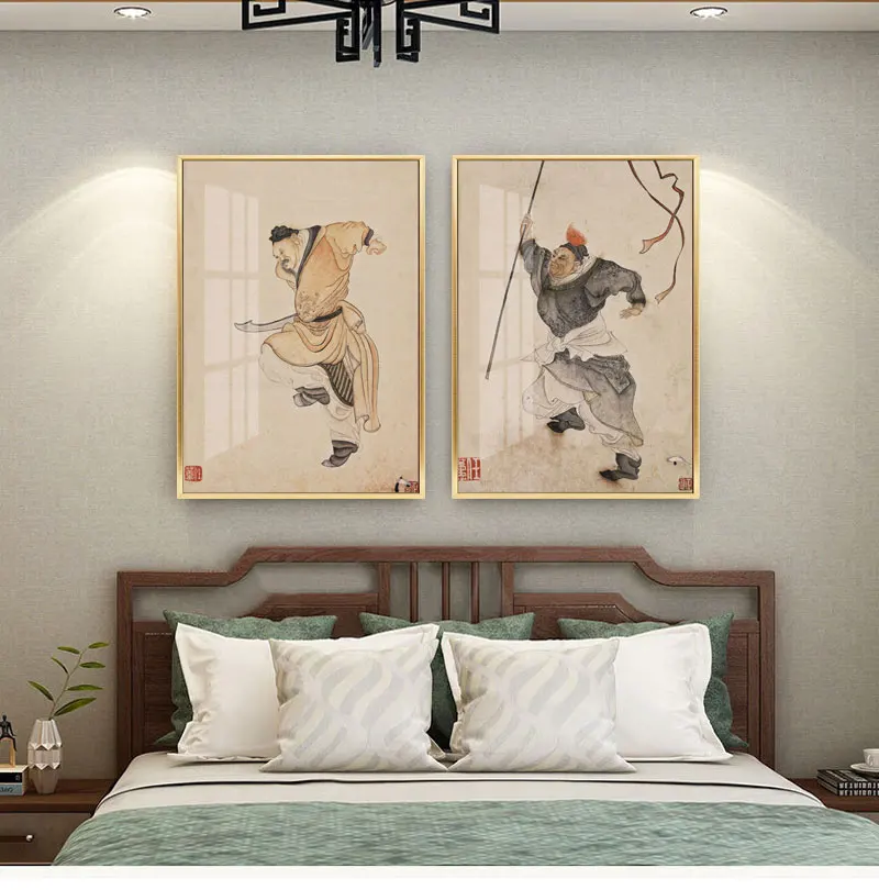 Chinese Traditional Figure Painting Traditional Classic Art Home Decoration Painting Poster Wall Art Wall Art Decor Canvas