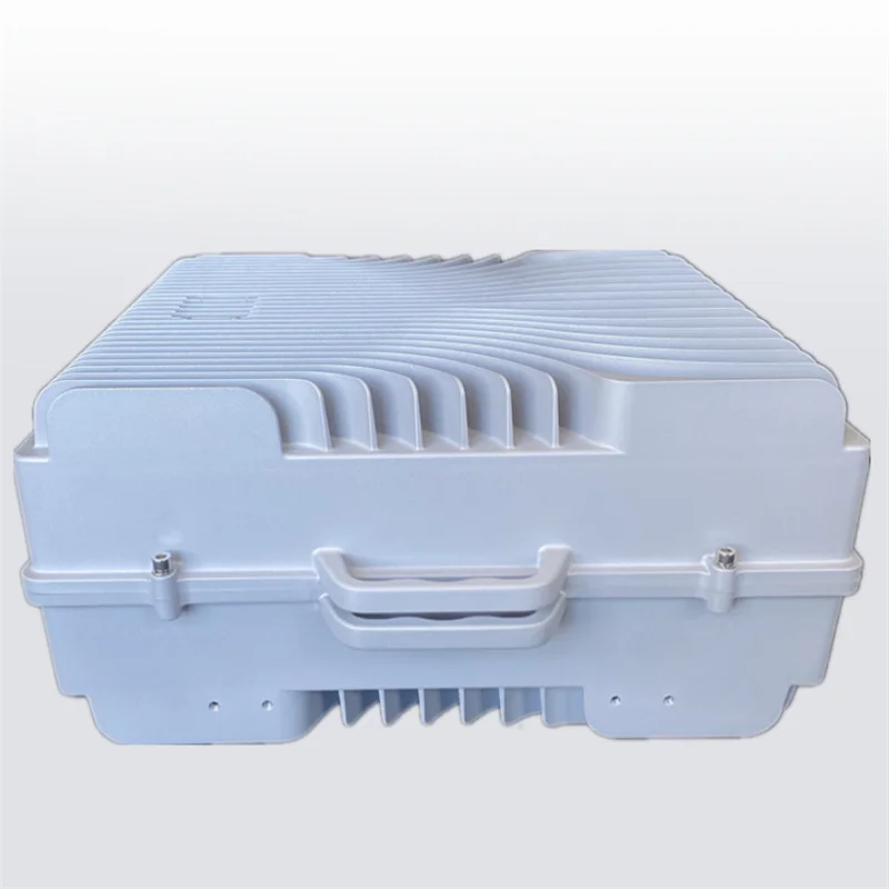 462*405*214 MM Telecom 4G 5G Base Station IP68 outdoor heat dissipation waterproof extruded Wall Mount Aluminium Enclosure