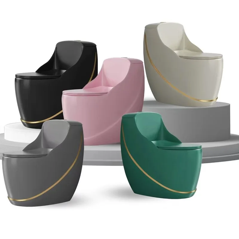 Egg-shaped Toilet Modern Simple Ceramic Toilet Household Creative Shape Horizontal Silent Large Pipe Toilet