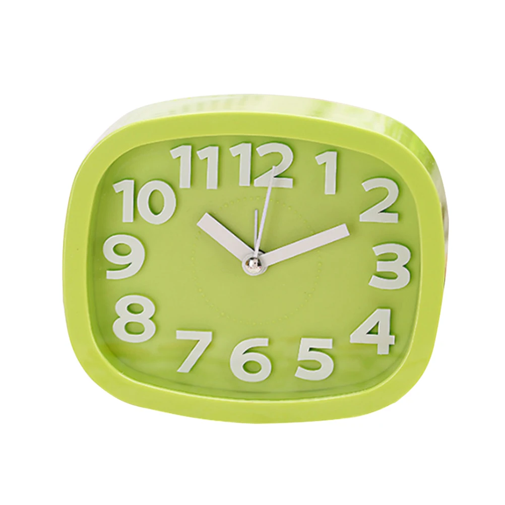 

Silent Table Desk for Bedroom Home Decor Fashion Student Alarm Clock Non Ticking Material Cute Clock Clear Numbers
