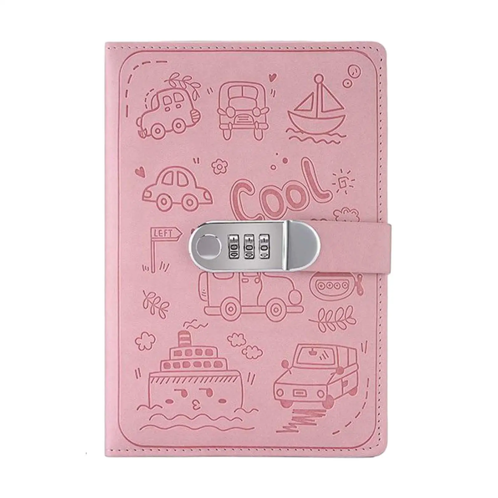 

Diary with Lock,PU Leather, A5 Locking Journal Password Lock Notebooks for Office Business Children Men Women Adults