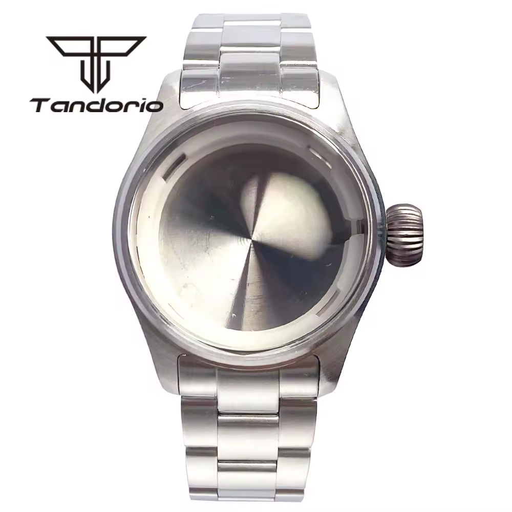 Acciaio inossidabile 20Bar 39mm Dive Pilot Watch Case bracciale vetro zaffiro grande/piccola corona Fit NH35 NH36 ETA2824 PT5000 movimento