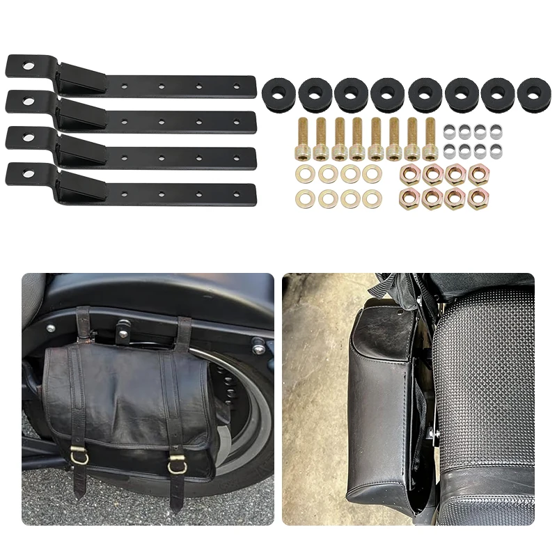 

Universal Saddle Bag Support Bars Mount Bracket Motorcycle Touring Chopper For Honda Suzuki Kawasaki
